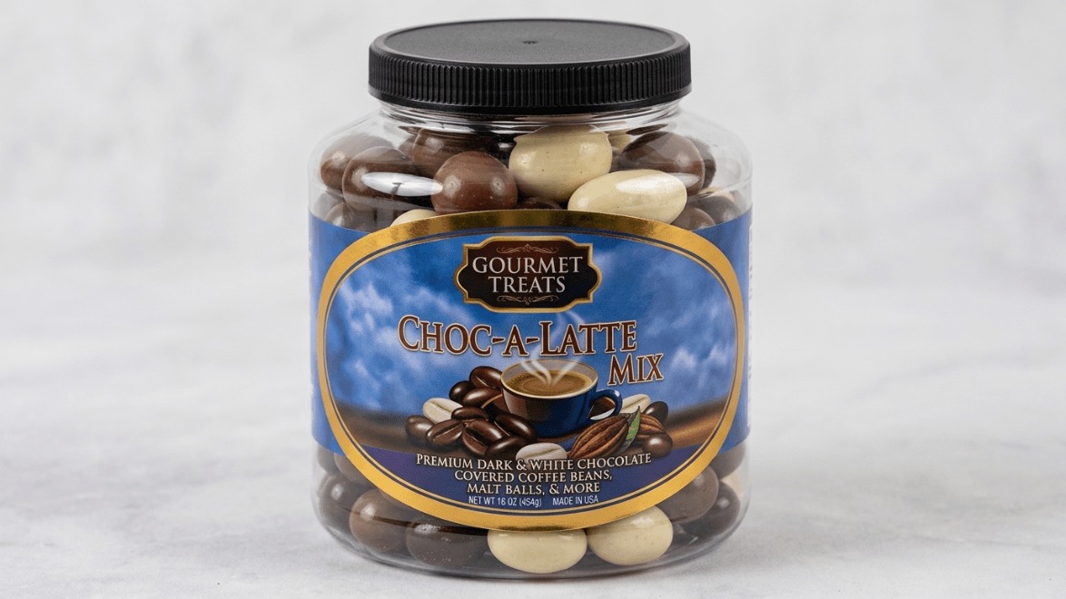 Millton Tempting Delights Almond  Coated Milk & White Chocolate  485g Jar